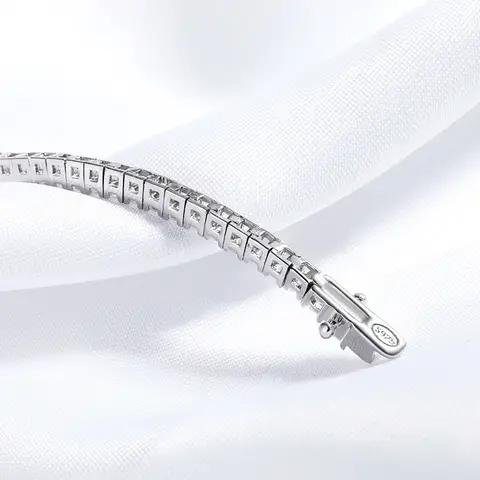 Smyoue 2MM D 컬러 여성을위한 100% 진짜 Moissanite 테니스 팔찌 실험실 다이아몬드 오리지널 실버 925 쥬얼리 힙합 파티 체인 Best5 Smyoue 2MM D 컬러 여성을위한 100% 진짜 Moissanite 테니스 팔찌 실험실 다이아몬드 오리지널 실버 925 쥬얼리 힙합 파티 체인 Best5