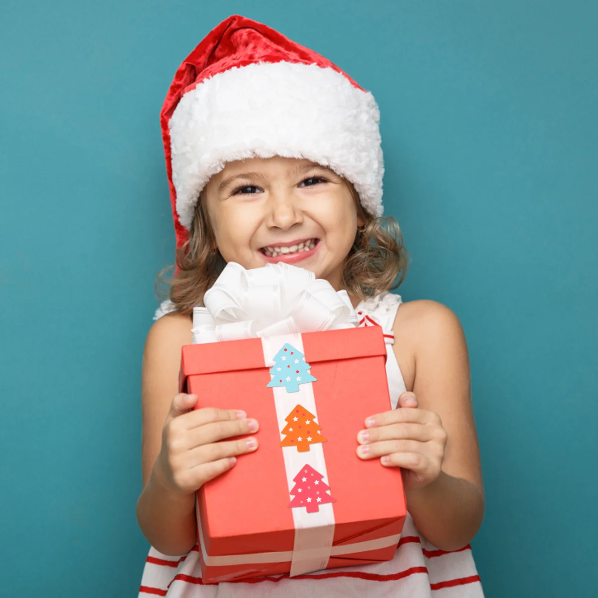 

1 комплект, рождественская елка, звезда, красочные уплотнительные наклейки, самоклеящиеся этикетки «сделай сам», для подарочной коробки, сумка для конфет, упаковка, украшение, упаковка