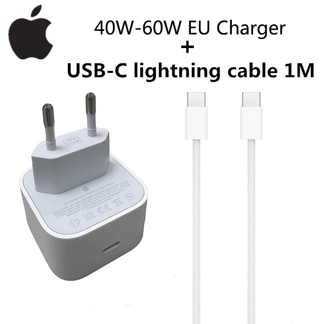 2026 Originele 40 W-60 W USB-C Power Adapter Voor iphone 17 16 Pro Max Type C snellader voor Apple Kabel voor iPhone 15 Plus