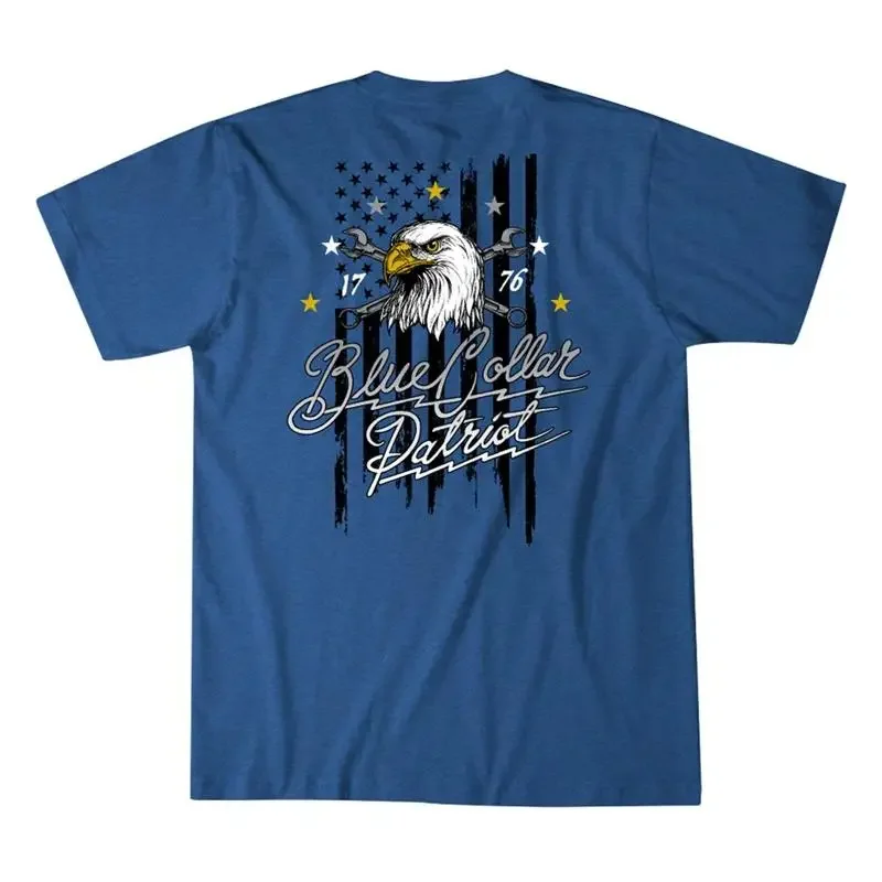 Howitzer Style Men s T Shirt Blue Collar Military Grunt MFG