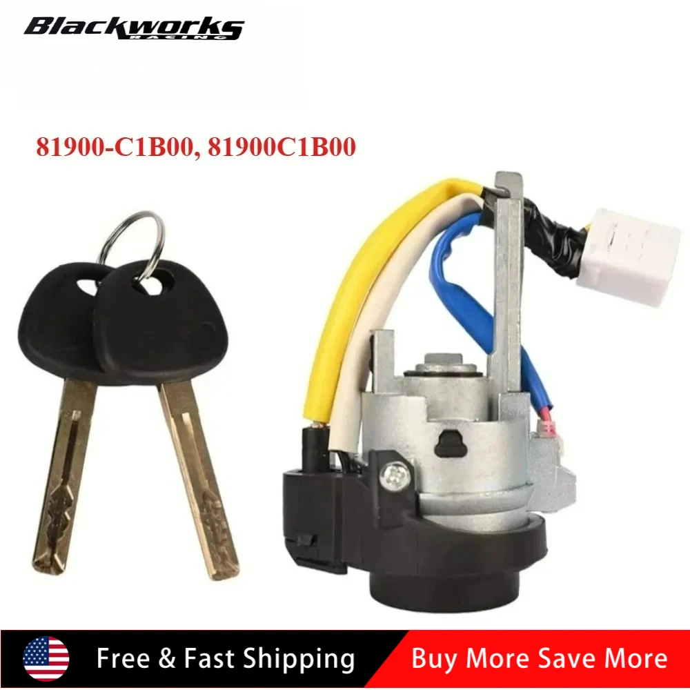 81900-C1B00، 81900C1B00 ACCS مفتاح الإشعال مع 2 مفاتيح عدة لشركة هيونداي سوناتا 2015-2017 #1