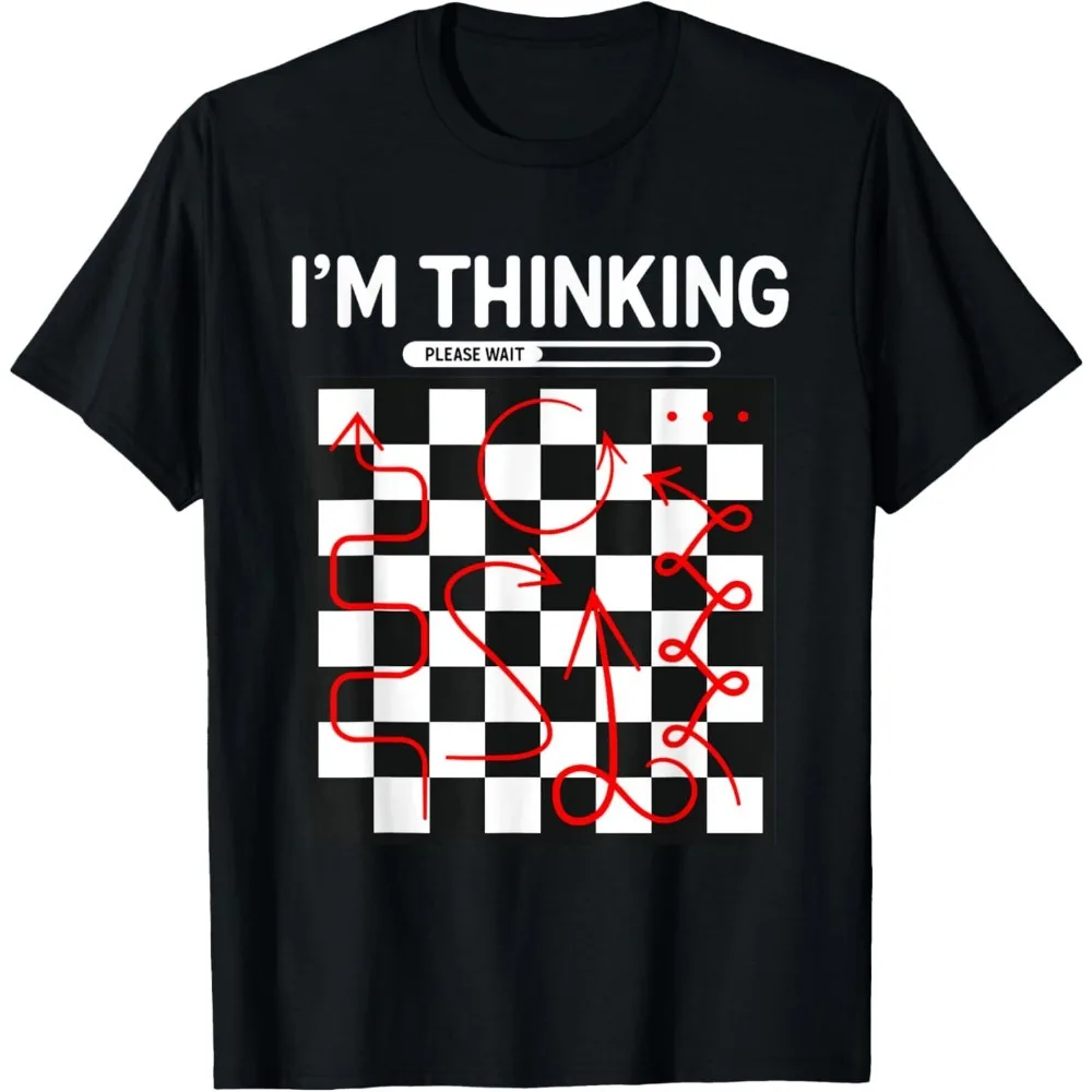 I'm Thinking Chess Apparel Funny Chess T-Shirt Summer Woman Man Funny Creative Outdoors Graphic T Shirts New Casual Simple