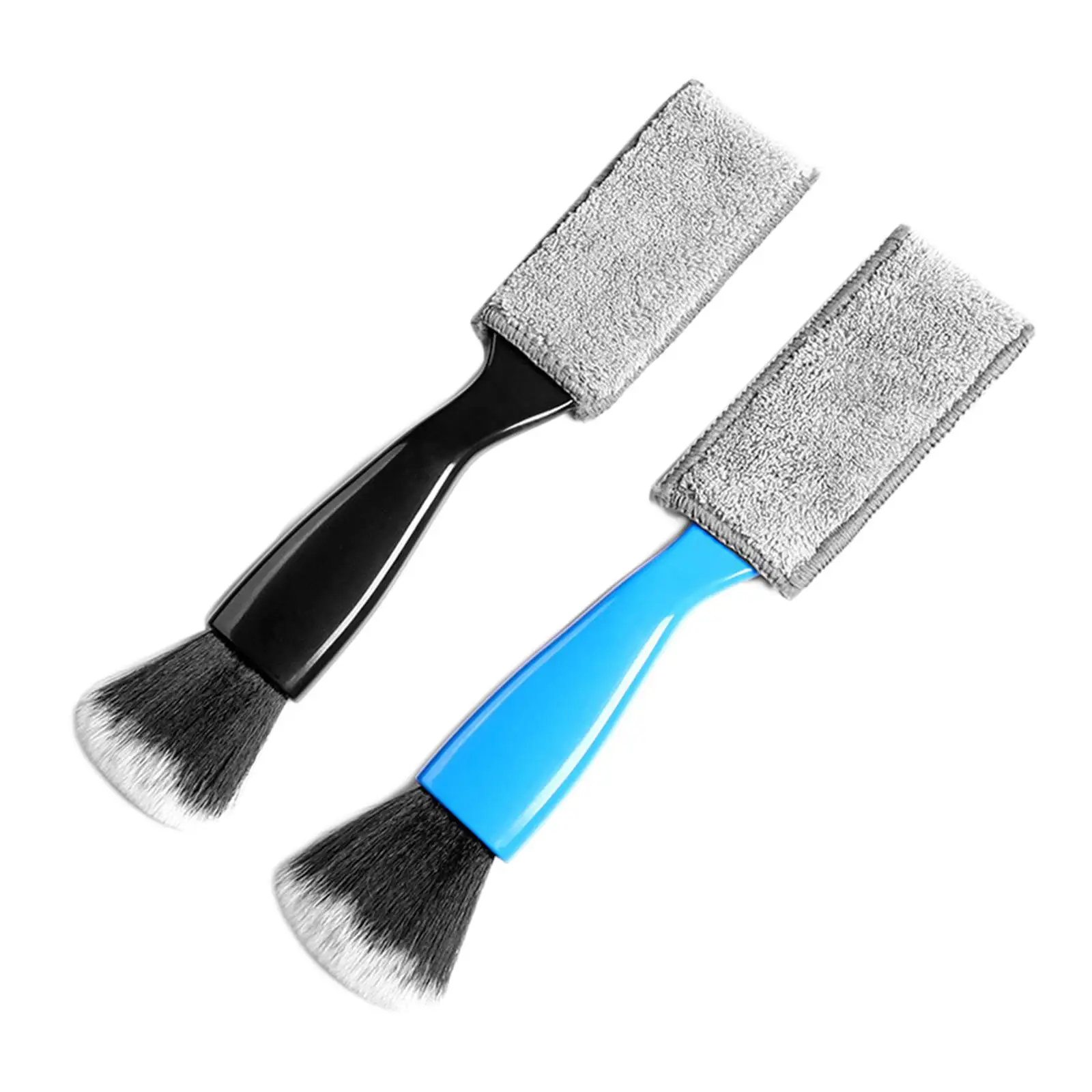 Soft Double Head Car Detailing Brush Panel Portable Cleaning Brush