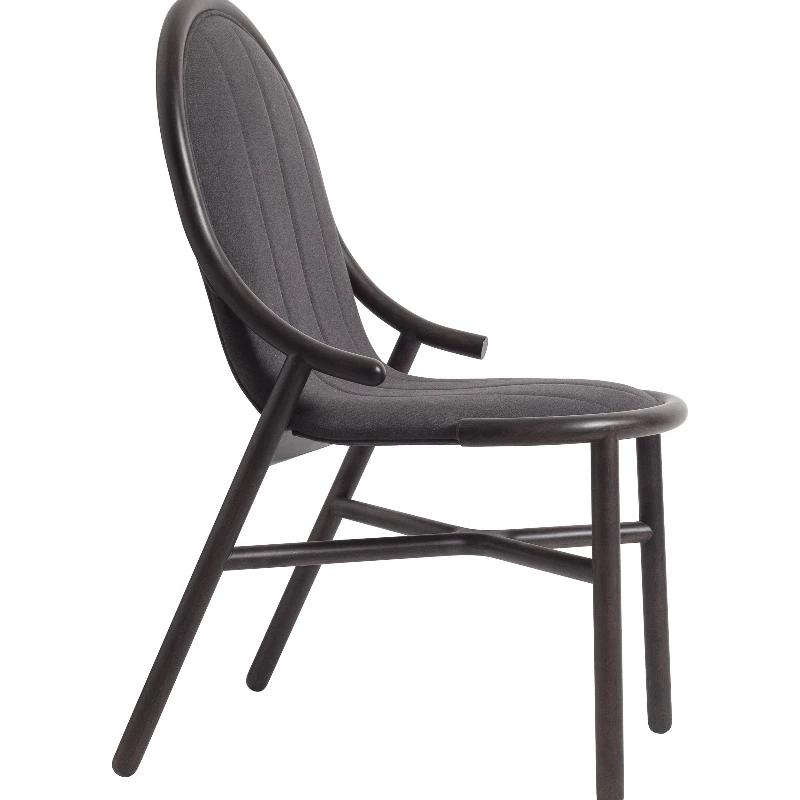 

Solid wood home Nordic creative designer armrest dining chair