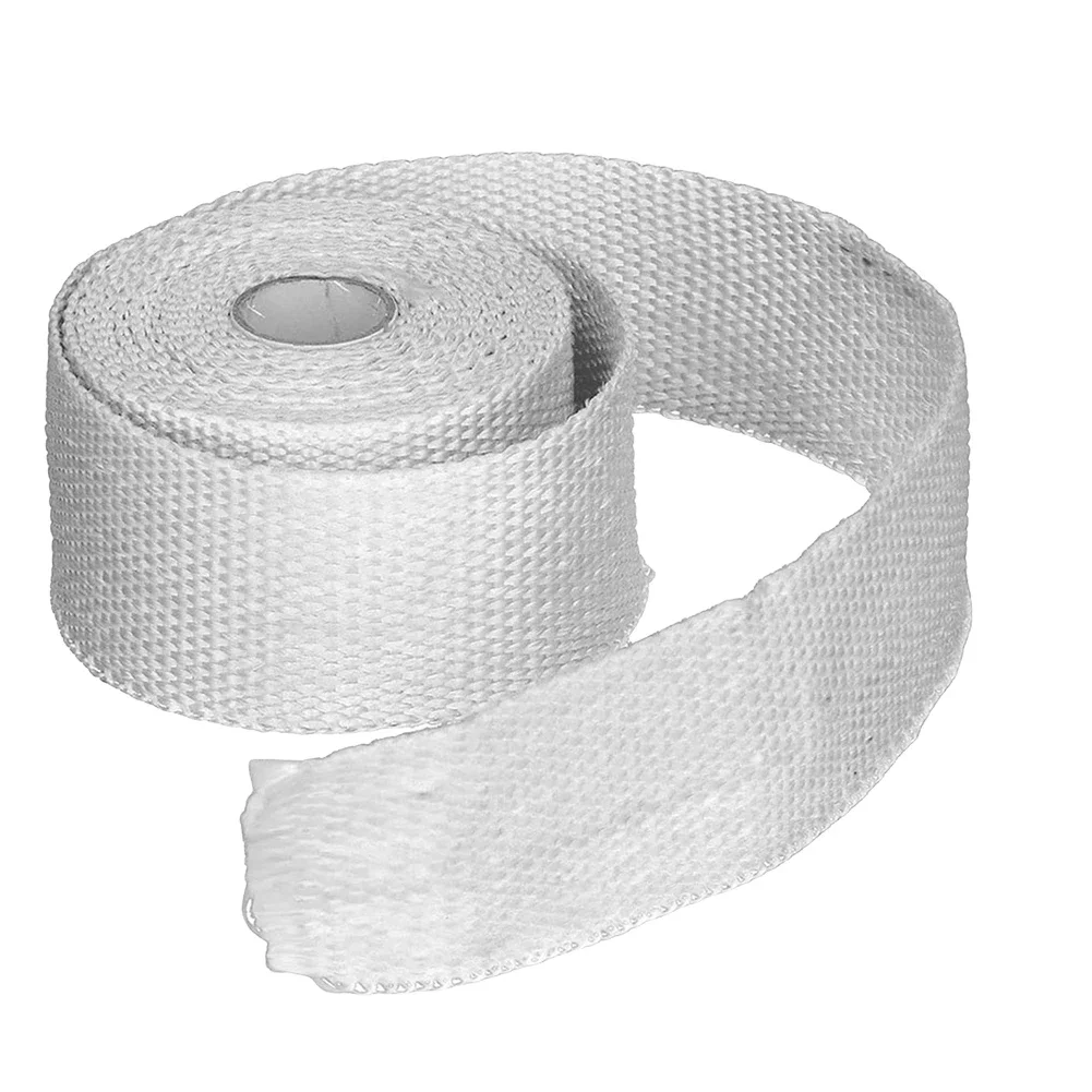 Pelindung Pipa tahan api, bungkus isolasi dengan 2 klem tenda berkemah Pelindung Pipa Anti melepuh pita cerobong asap pelindung saluran