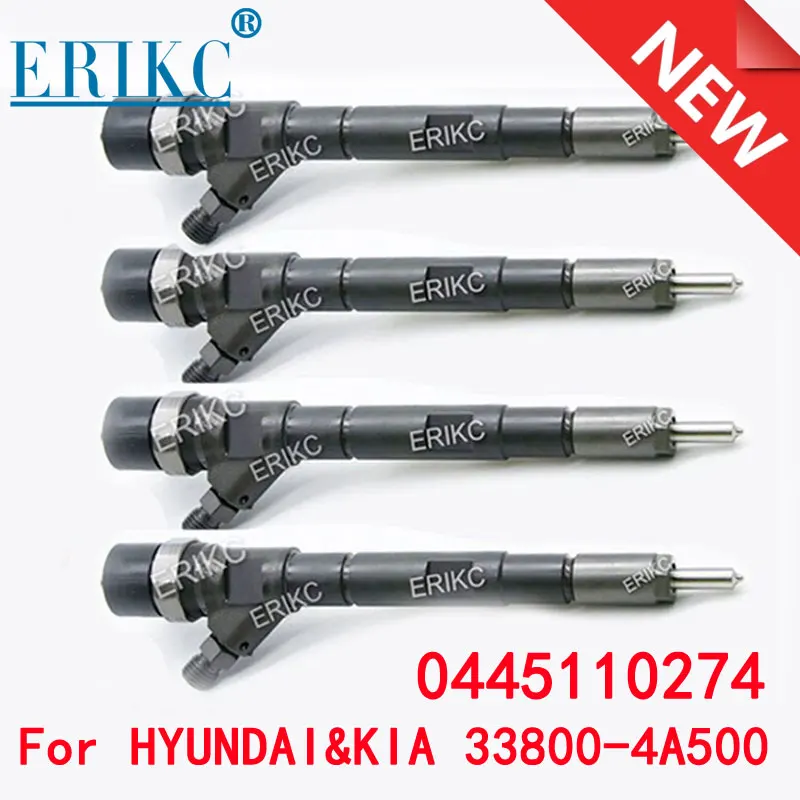 

4PCS 0445110274 Diesel Fuel Injector Parts 33800-4A500 Injection 0 445 110 274 For Kia Sorento Hyundai Starex 0445 110 274