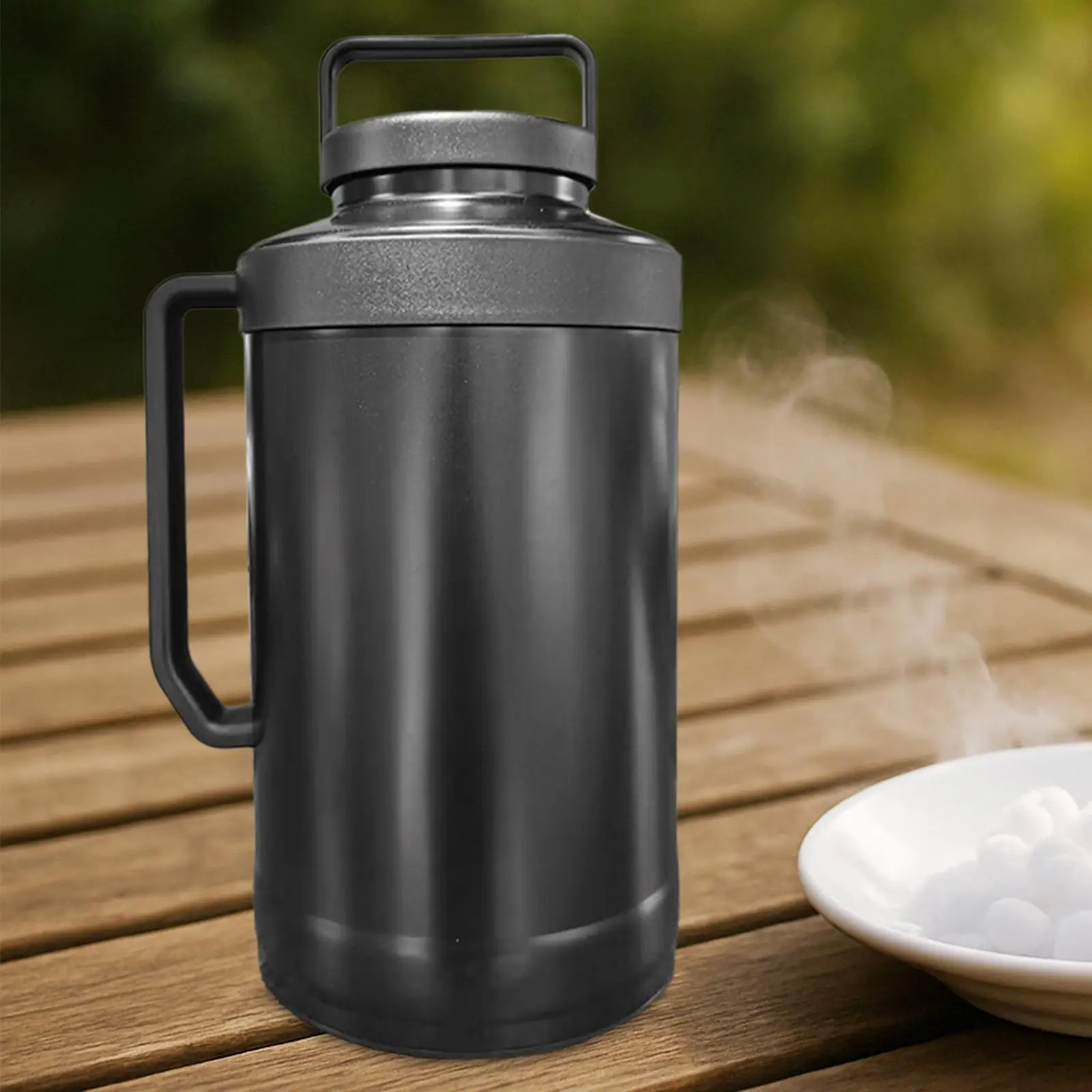 

Dry Ice Storage Bucket Ice Storage Pot 4000ml Portable Leakproof Multifunctional Carrying Jar Insulation Tank for Restaurant