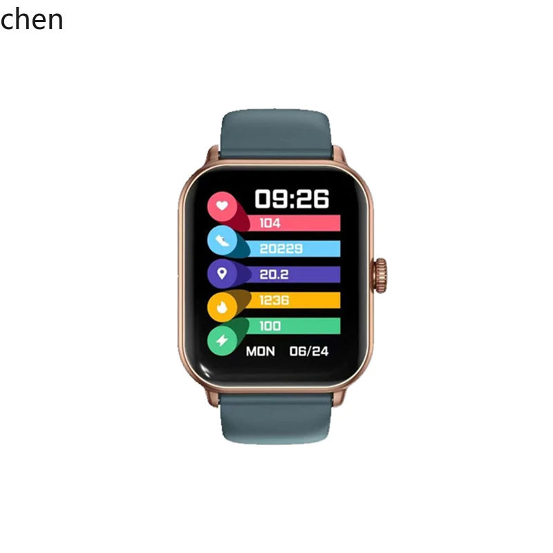 YFY full screen touch, smart watch sleep waterproof speaker double button square