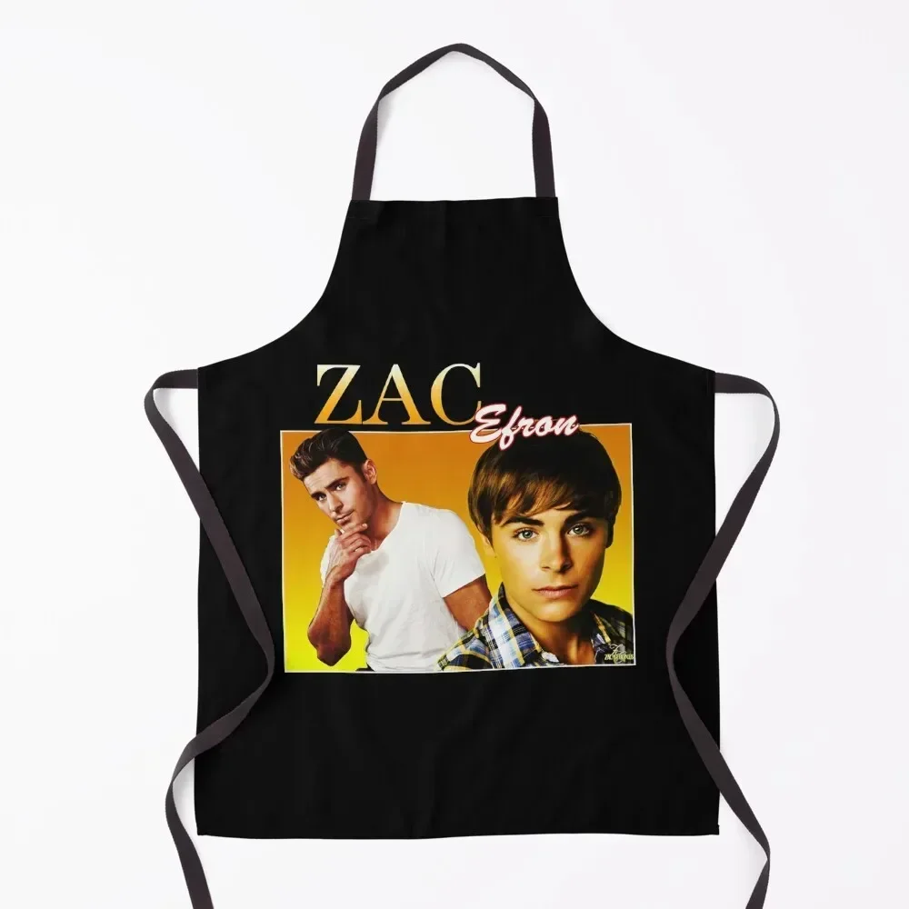

Zac Efron Apron Useful Things For Kitchen Women's Home Clothes Chef Uniform Women chef costume Apron