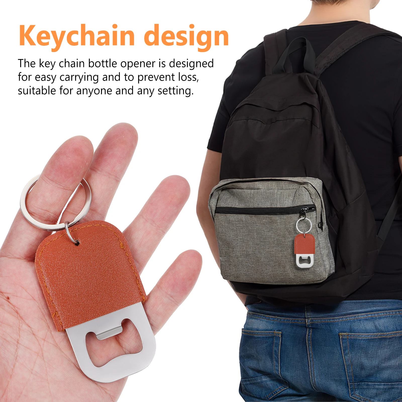 

12 pcs Stainless Steel Bottle Keychain Heavy Duty Metal Beer Cap Opener Bartender Flat Multi Use Party Bottle Opener Bulk