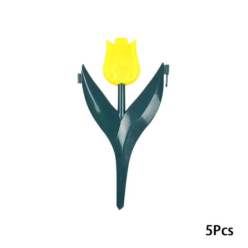 Bordure de clôture de jardin en PP en forme de tulipe, bordure de jardinage, décor extérieur, bordur