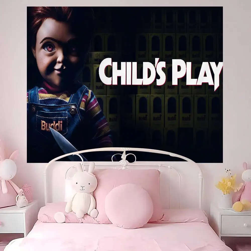 Horror Movie C-Child S Play Printed Large Wall Tapestry Cheap Hippie Wall Hanging Bohemian Wall Tapestries Mandala Home Decor