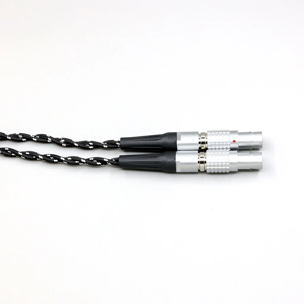 OCC Gemengde OFC Draaiende Nylon Oortelefoonkabel Voor Focal Utopia Fidelity Circumaural Hoofdtelefoon LN 008710