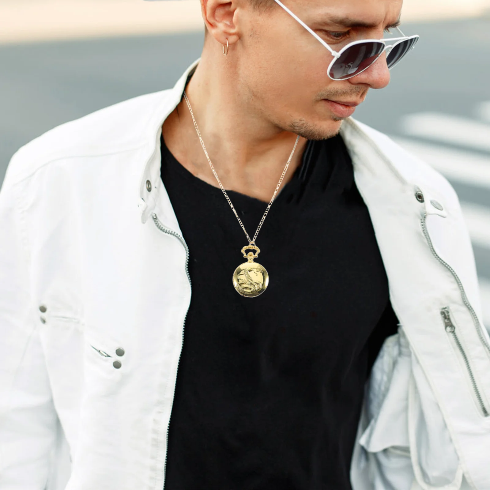 ساعة الجيب خمر الطلب الكبير غطاء الوجه علامات زودياك الصينية ساعة الجيب الميكانيكية نمط الرجعية لعيد ميلاد التخرج