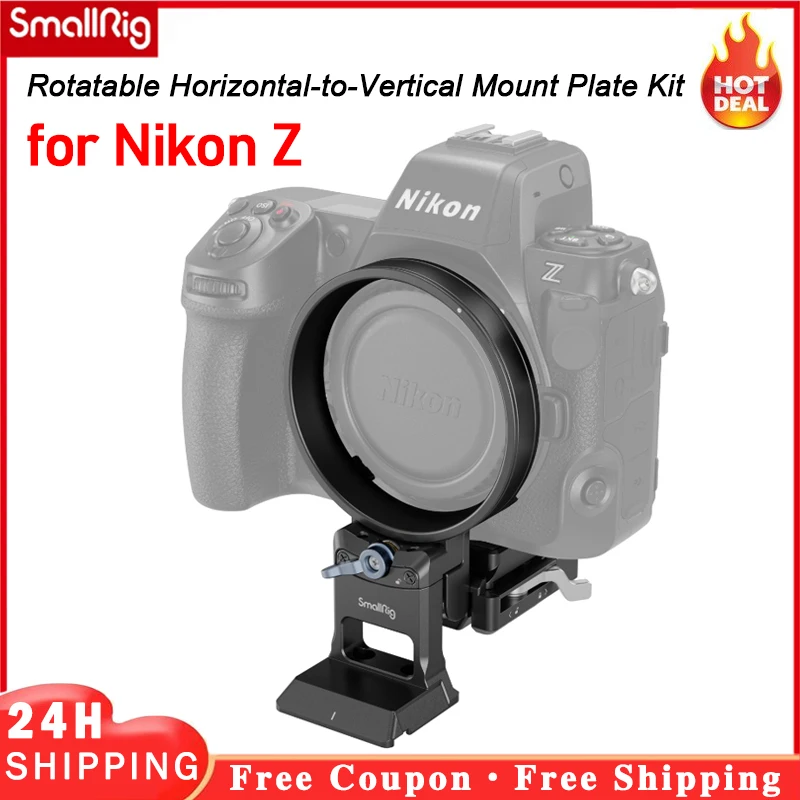 

SmallRig Rotatable Horizontal-to-Vertical Mount Plate Kit for Nikon Z Series Z7 Z6 Z7II Z6II Z8 Z5 Cameras 4306