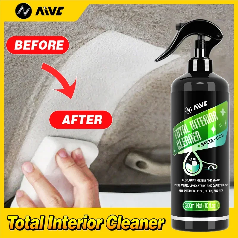 Car Foam Cleaner Interior Stain Removal Multifunctional Leather Seat Roof Fabric Cleaning Spray Maintenance Wash