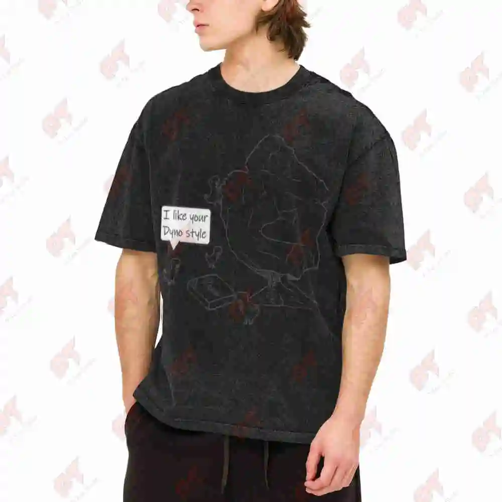 Dyno Bouldering Climbing Dinos Vintage Washed Tee Pure Cotton T-Shirt