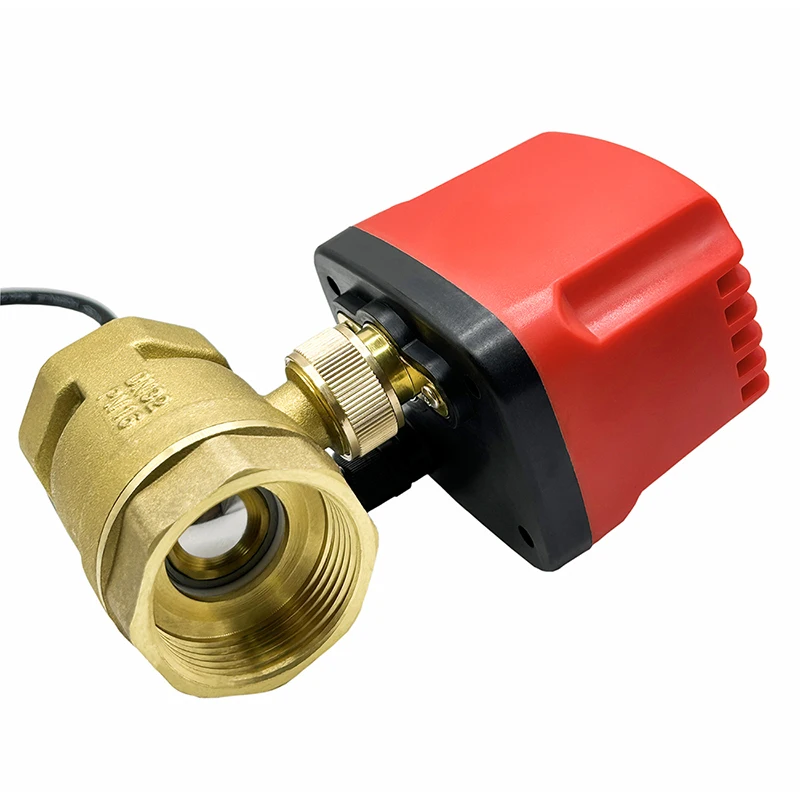DN15-DN50 Motorized Ball Valve 2-Wire/3-Wire Waterproof IP65 2-Way/3-Way Electric Water Valves Female Thread 12V 24V 220V