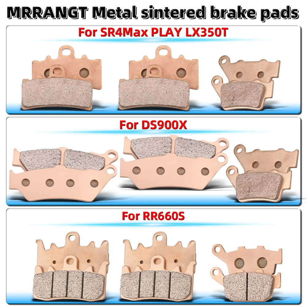MRRANGT Metal Sintered Brake Pads Fit For Voge SR4 Max PLAY LX350T DS900X RR660S Scooter Motorcycle Front Rear Set Accessories