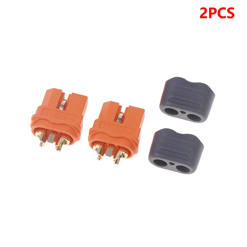 2 PCS XT60I-F Xt60i Series With Signal 2 + 1 High Current Gold-plated Aviation Plug Male Female Connector XT60IPW-M