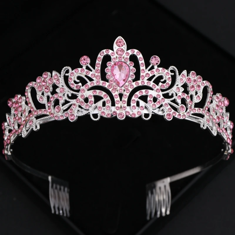 Crystal Bridal Tiaras And Crowns Rhinestone Prom Diadem Crown For Women Bridal Wedding Hair Accessories Jewelry Crown Tiara Gift