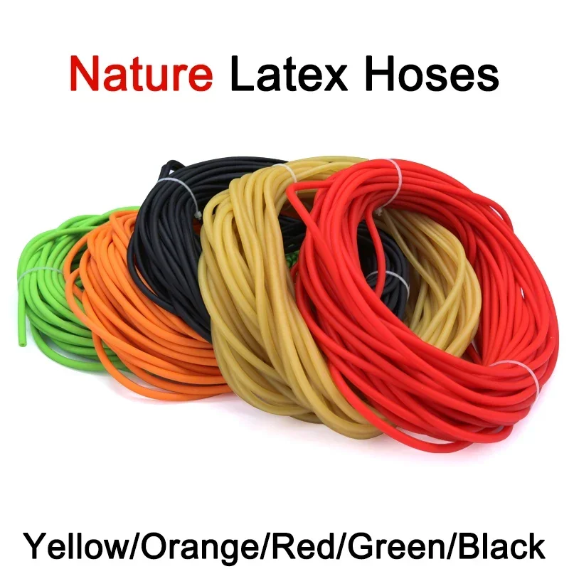 1/3M Nature Latex Rubber Hoses Antifreeze Tension Rope Pipe High Resilient Elastic Tube Slingshot for Hunting Slingshot Catapult