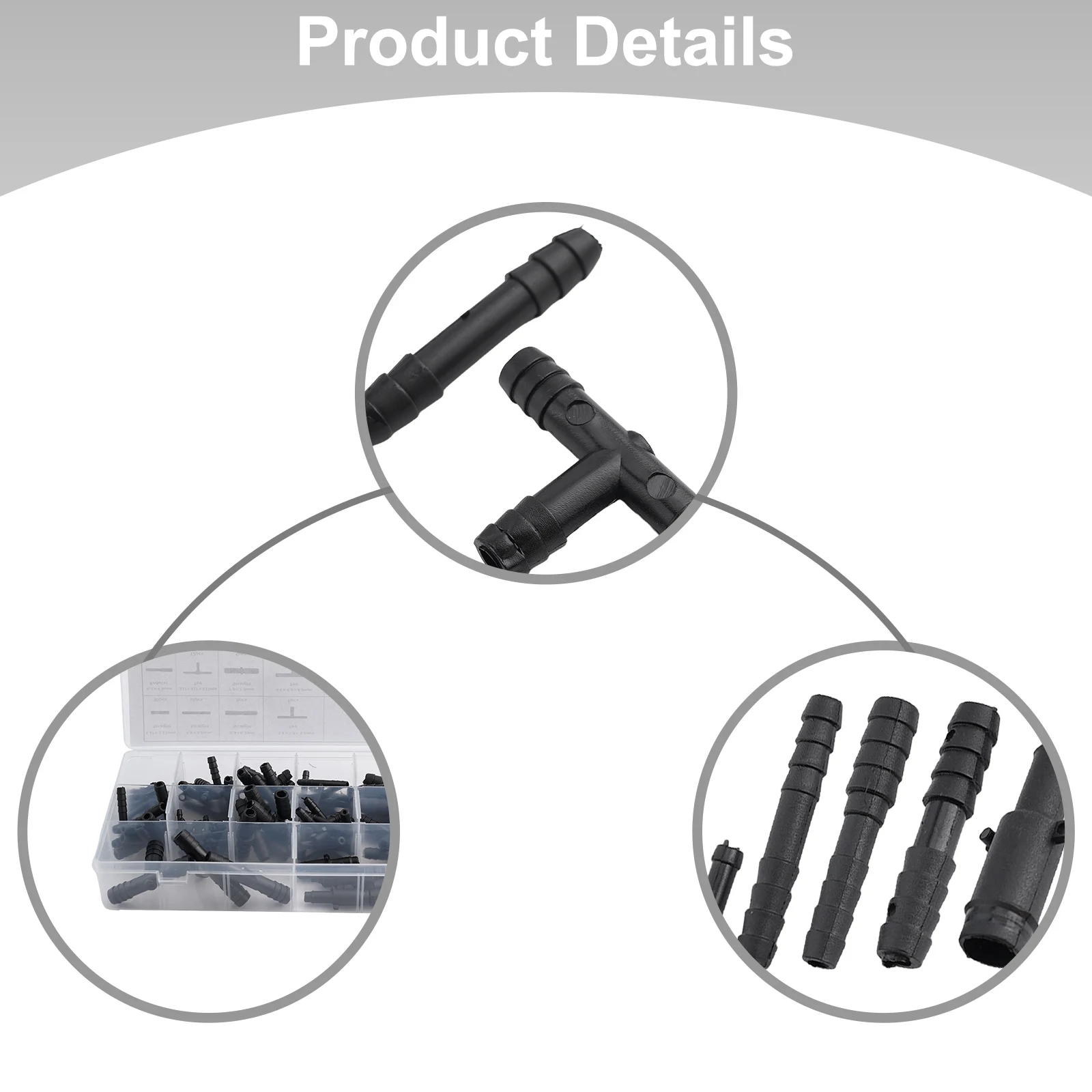 High Quality Vacuum Tee Automotive Vacuum Tubing Connector Tee Kit Vacuum Hose Fittings Package Content Joint Car Automotive