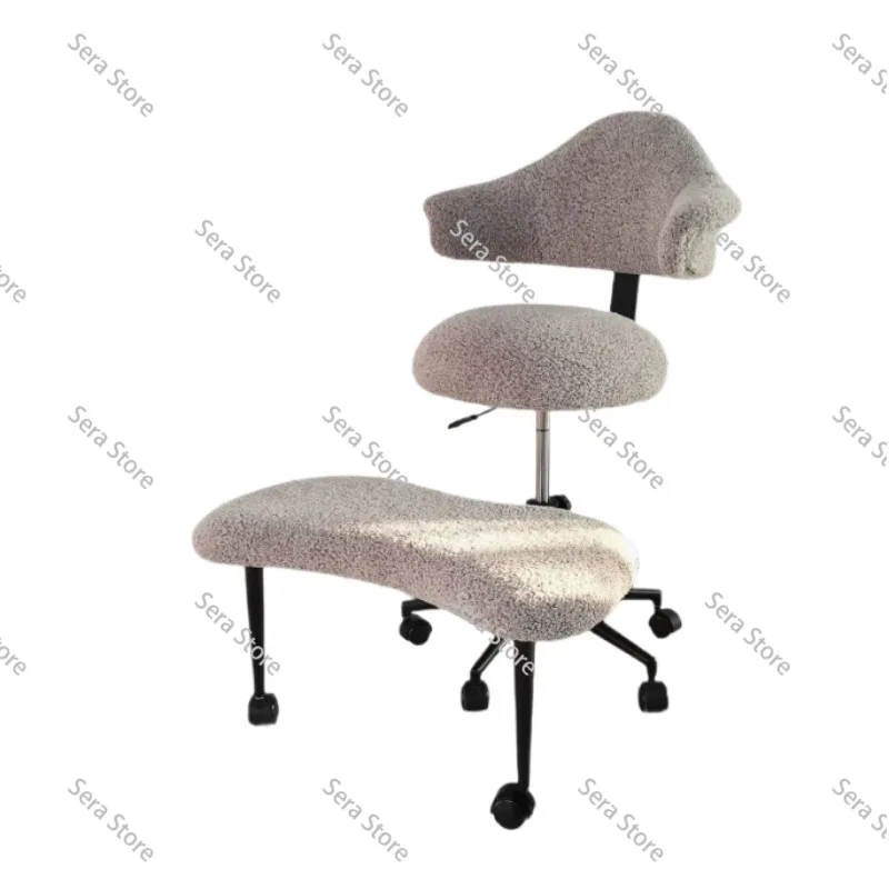 Chaise de bureau à position assise croisée – Siège de méditation avec soutien lombaire pour le travail au bureau, le yoga et la pleine conscience – Confortable et peu encombrante