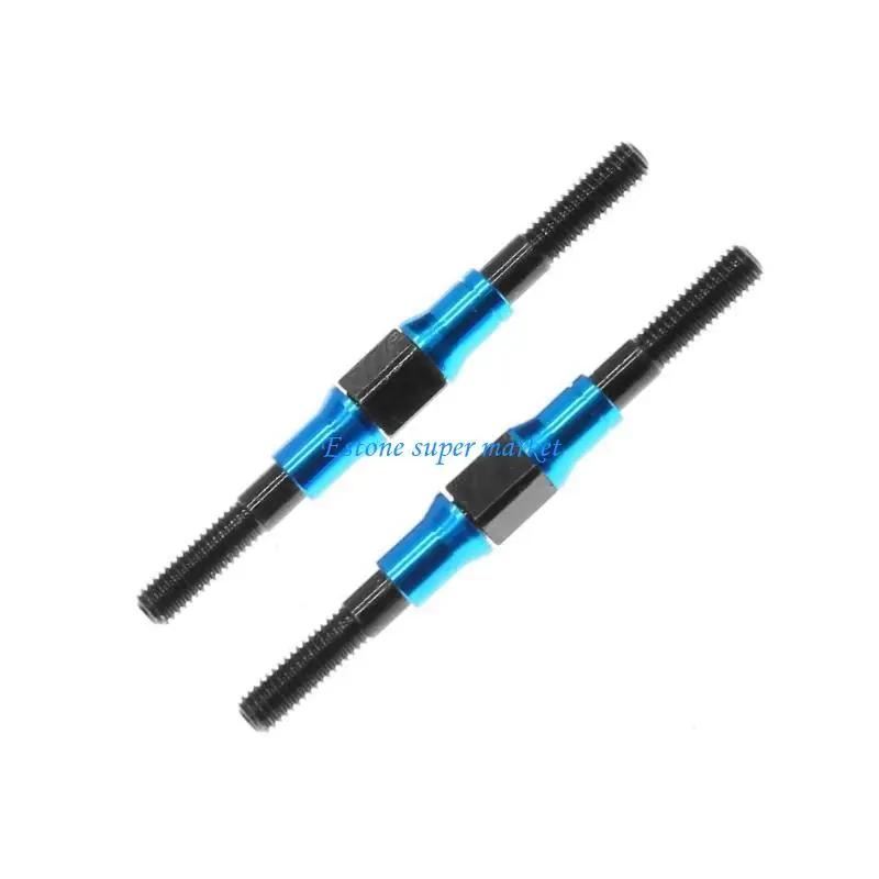 

090B 2 Pieces 3x42mm Aluminum Turnbuckle Shaft For DIY Remote Control Car Projects