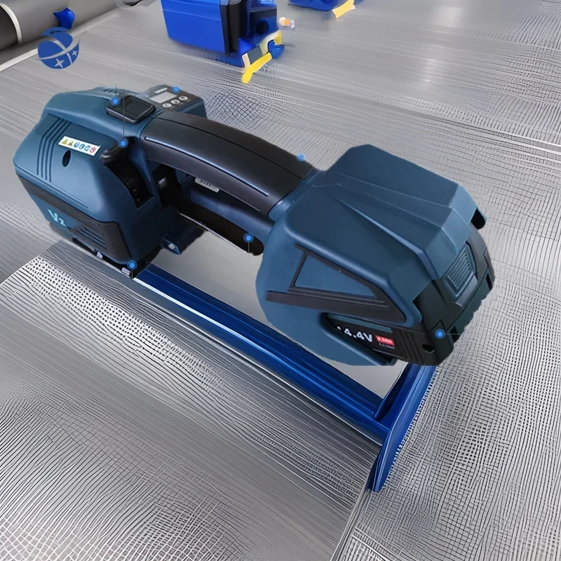 YYHCElectric Portable Plastic Steel Belt Baler Manual PET/PP Belt Universal Strapping Machine Red Brick Glass Baler