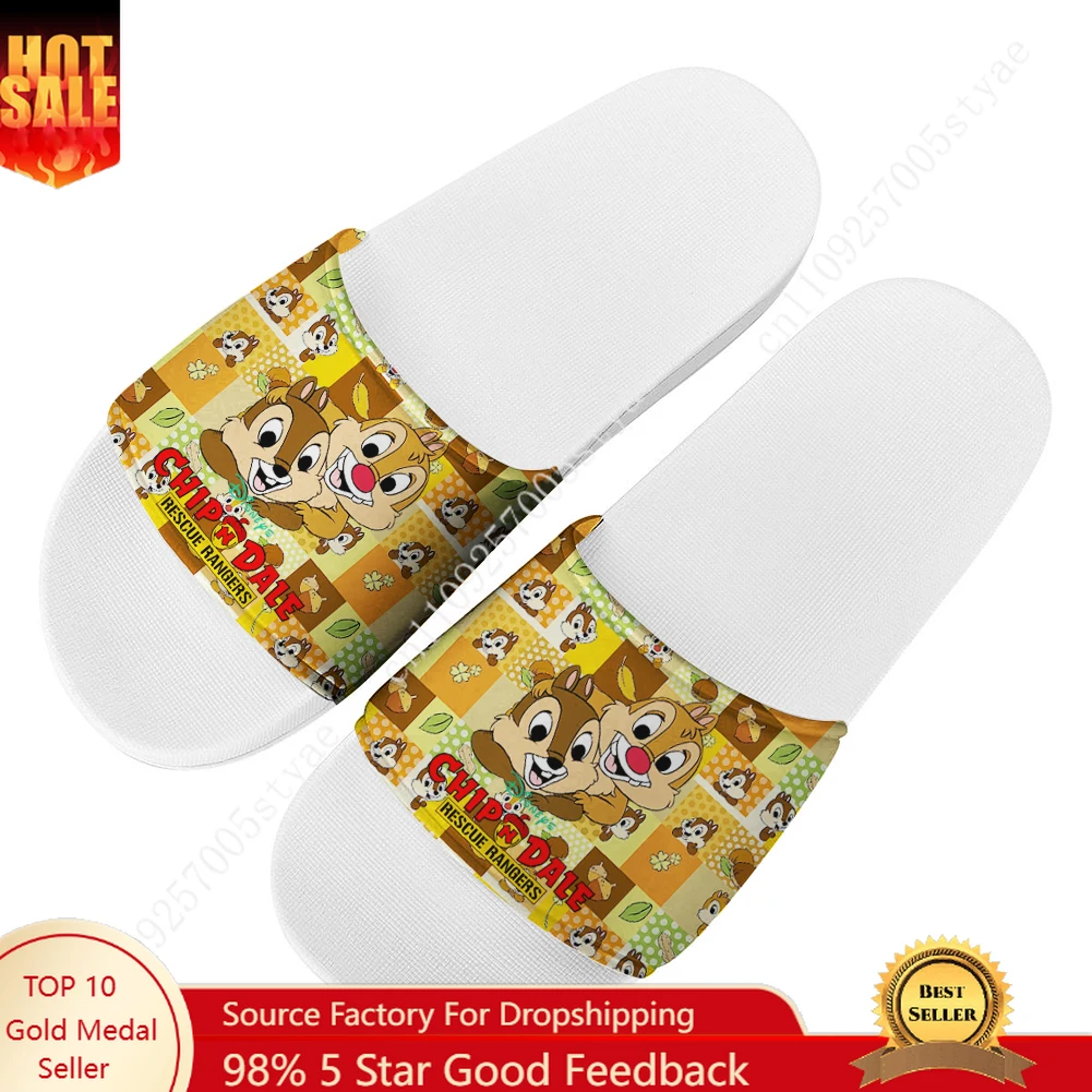 

Disney Chip 'n' Dale Sandals Home Slippers Water Shoe Mens Womens Fashion Bathroom Beach Swimming Pool Shoes Custom Slipper