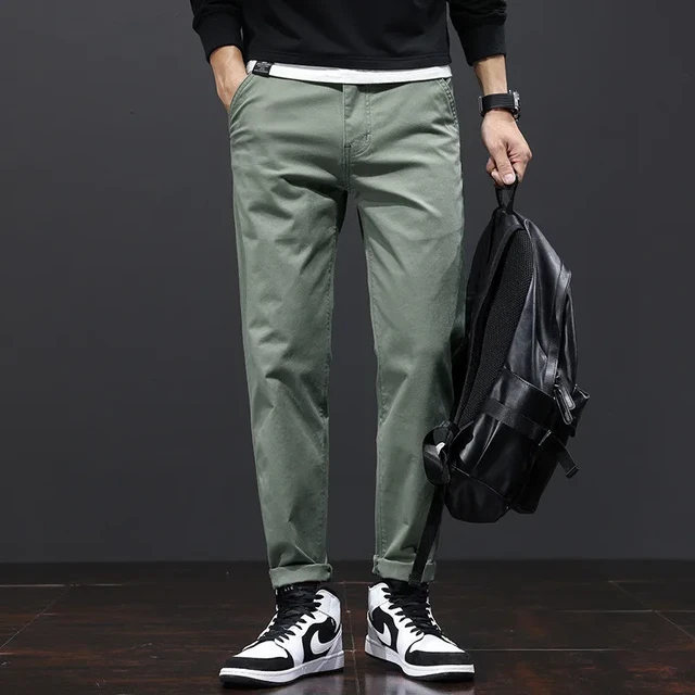 khaki pants for men slim fit