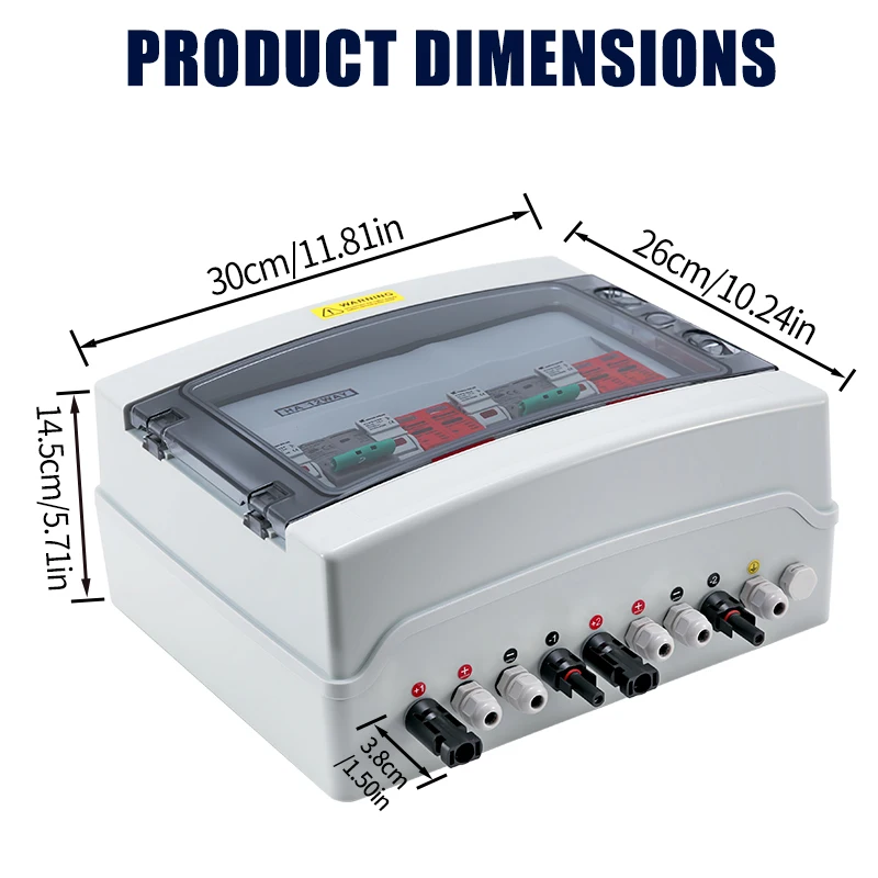 XIONGISOLAR boîtier de combinaison PV 600V de haute qualité 2 en 2 sorties DC DB avec fusible MCB SPD pour panneau solaire interrupteur de déconnexion solaire