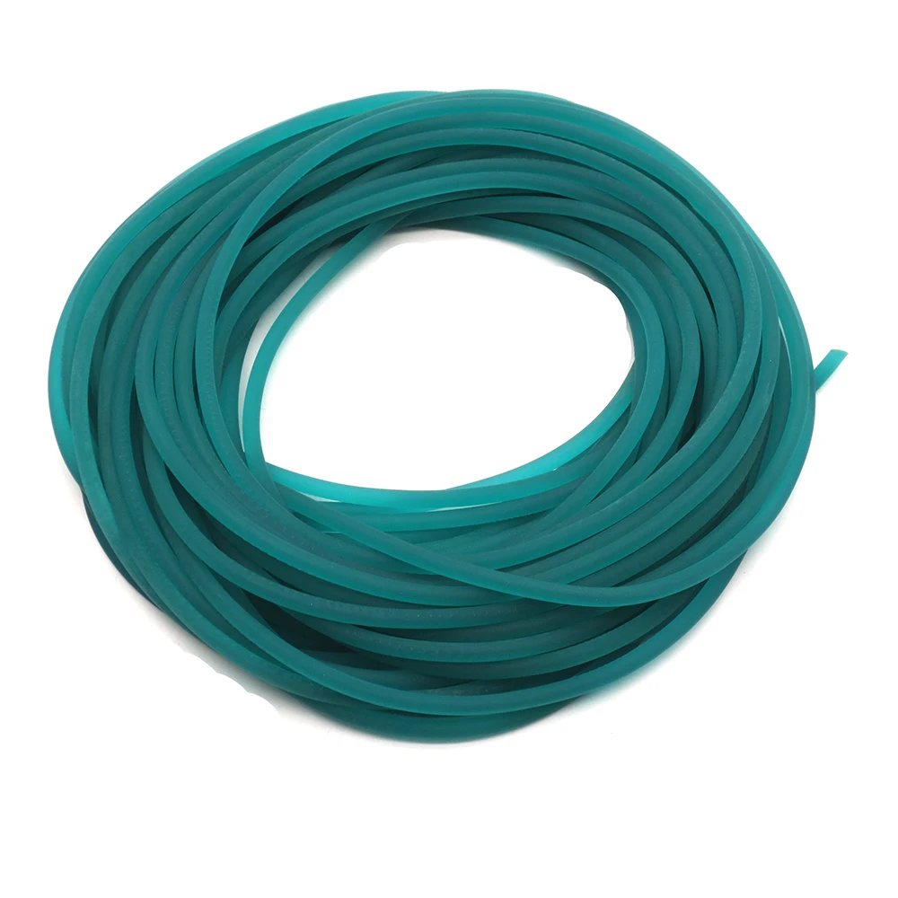 High Elastic Solid Rubber Band, Tension Releasing Rubber, Green Color, Diameter 3mm, 5-10m