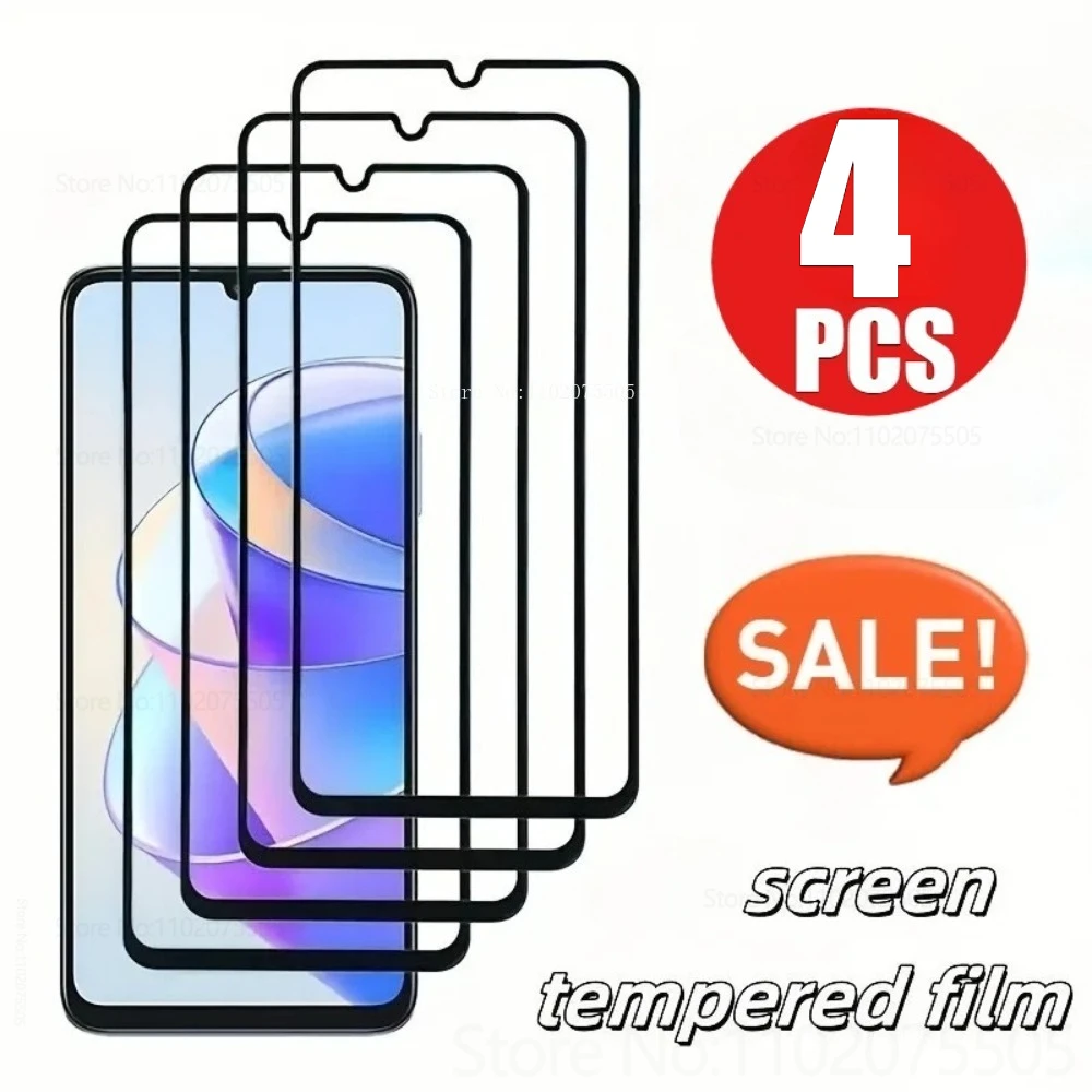 

4 шт. HD прозрачное закаленное стекло для Xiaomi Redmi 15 14 4G 15C 13C 12C Защитные пленки с черной рамкой для Redmi 13R 10X Pro 11 Prime