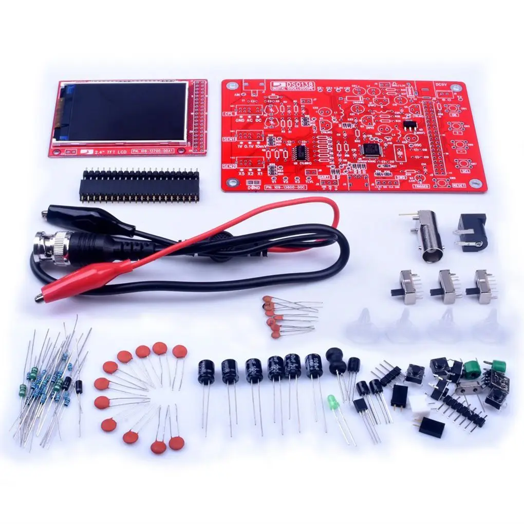 DSO138 oscyloskop cyfrowy DIY zmontowane 2.4 osłony LCD Open Source zestaw elektronicznych narzędzi diagnostycznych