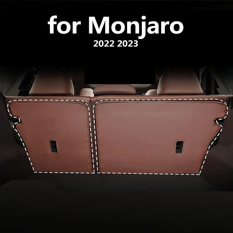 for GEELY Monjaro 2022 2023 Car interior decoration accessories Seat back protective pad Boot anti fouling gasket 2pcs