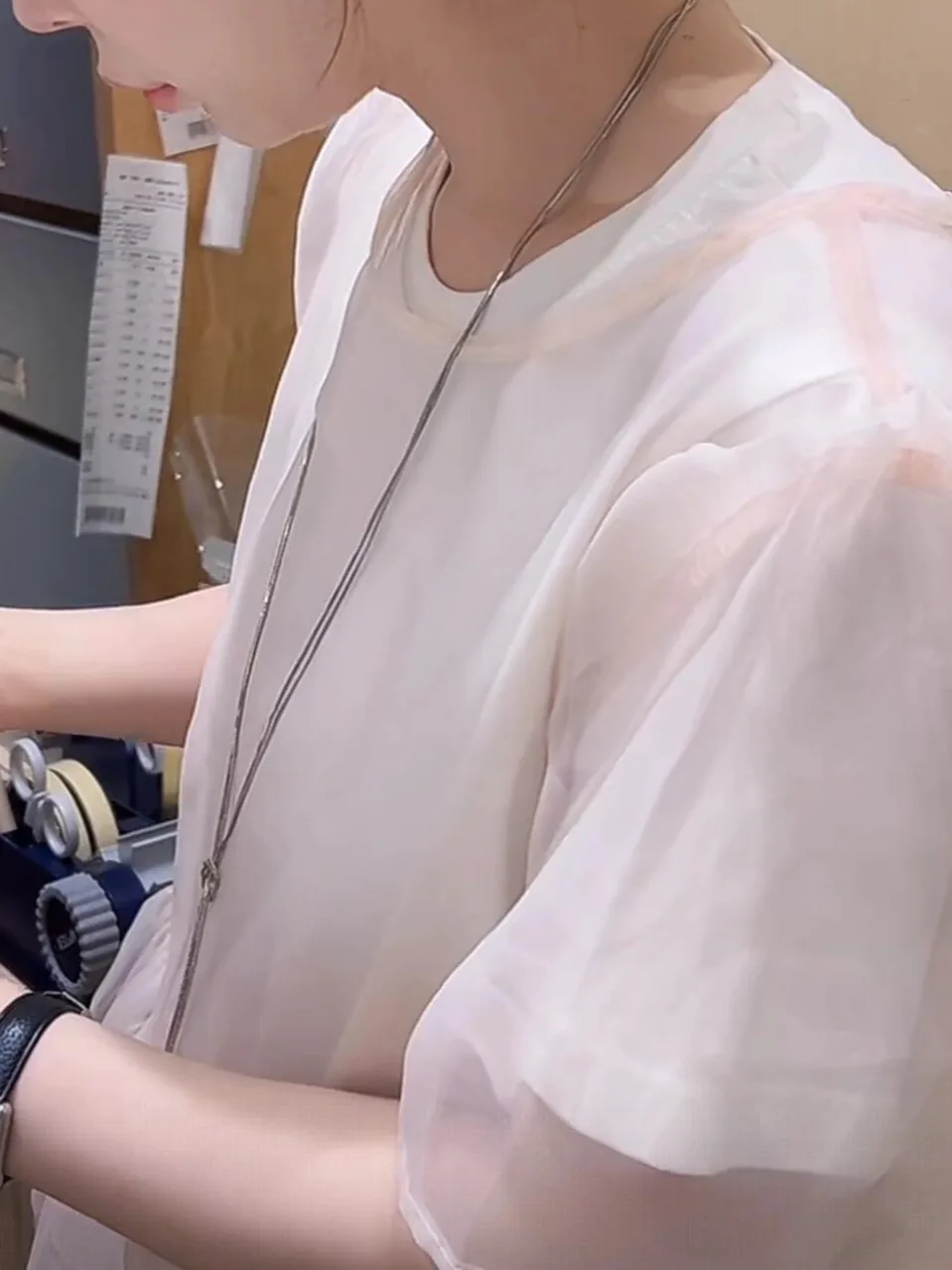 Faionable Me Cover up Top for Women Fairy Sle Layering irt ort Sve round Ne Loose Fit Bubble Sve Summer