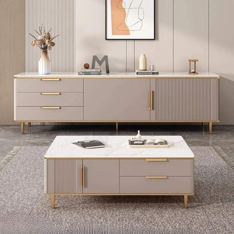 

Современная напольная тумба под телевизор в скандинавском стиле, белая, для гостиной, с местом для хранения, мебель для дома