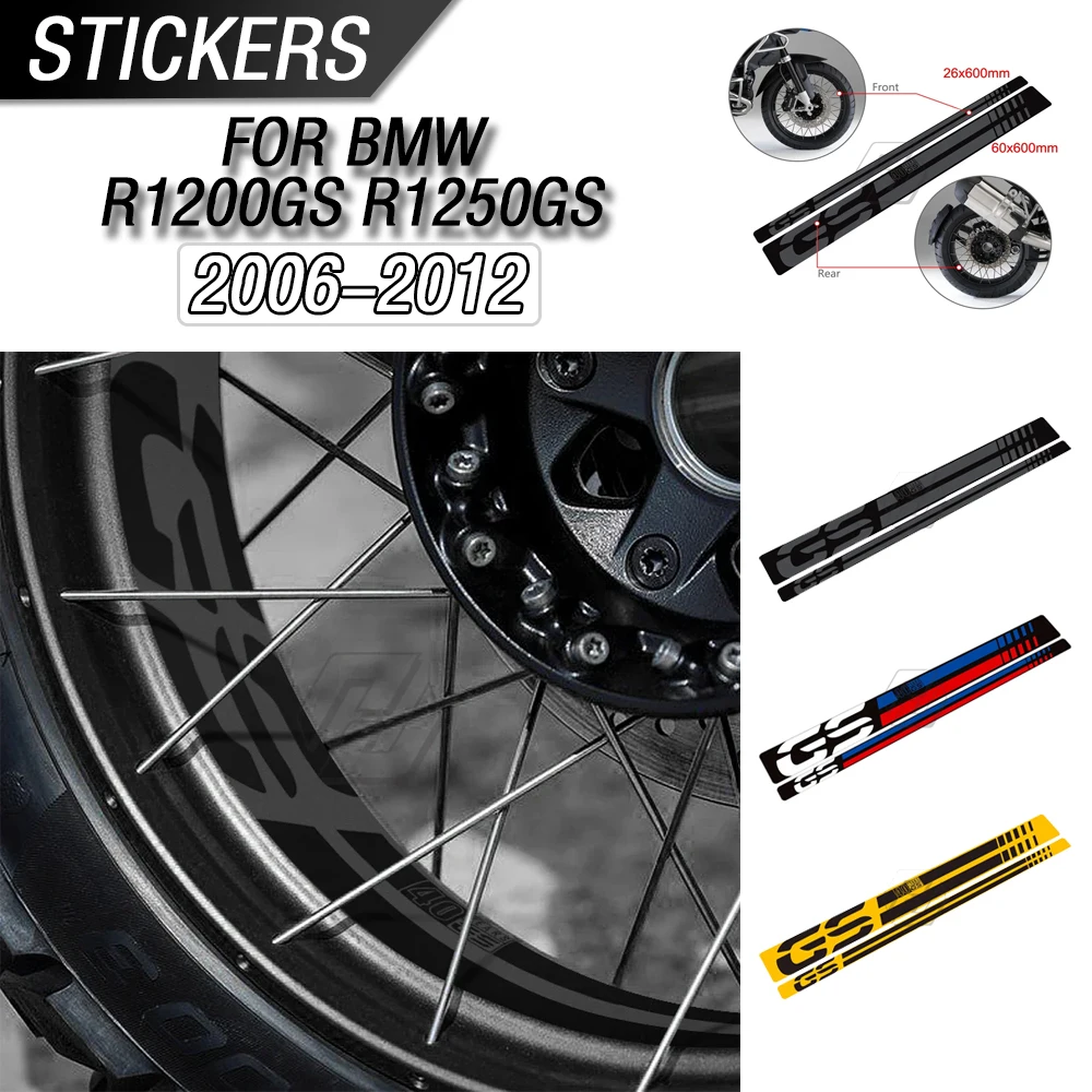 

Suitable for 2006 - 2012 BMW R1200GS R1250GS 40th Anniversary Motorcycle Modification Wheel Rim Reflective Sticker