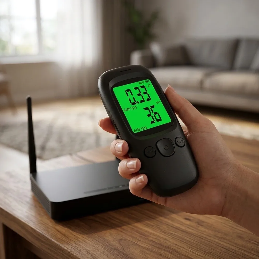 DM161B EMF Tester for Evaluating Electromagnetic Environment Around Computers Laptops and Peripheral Power Adapters