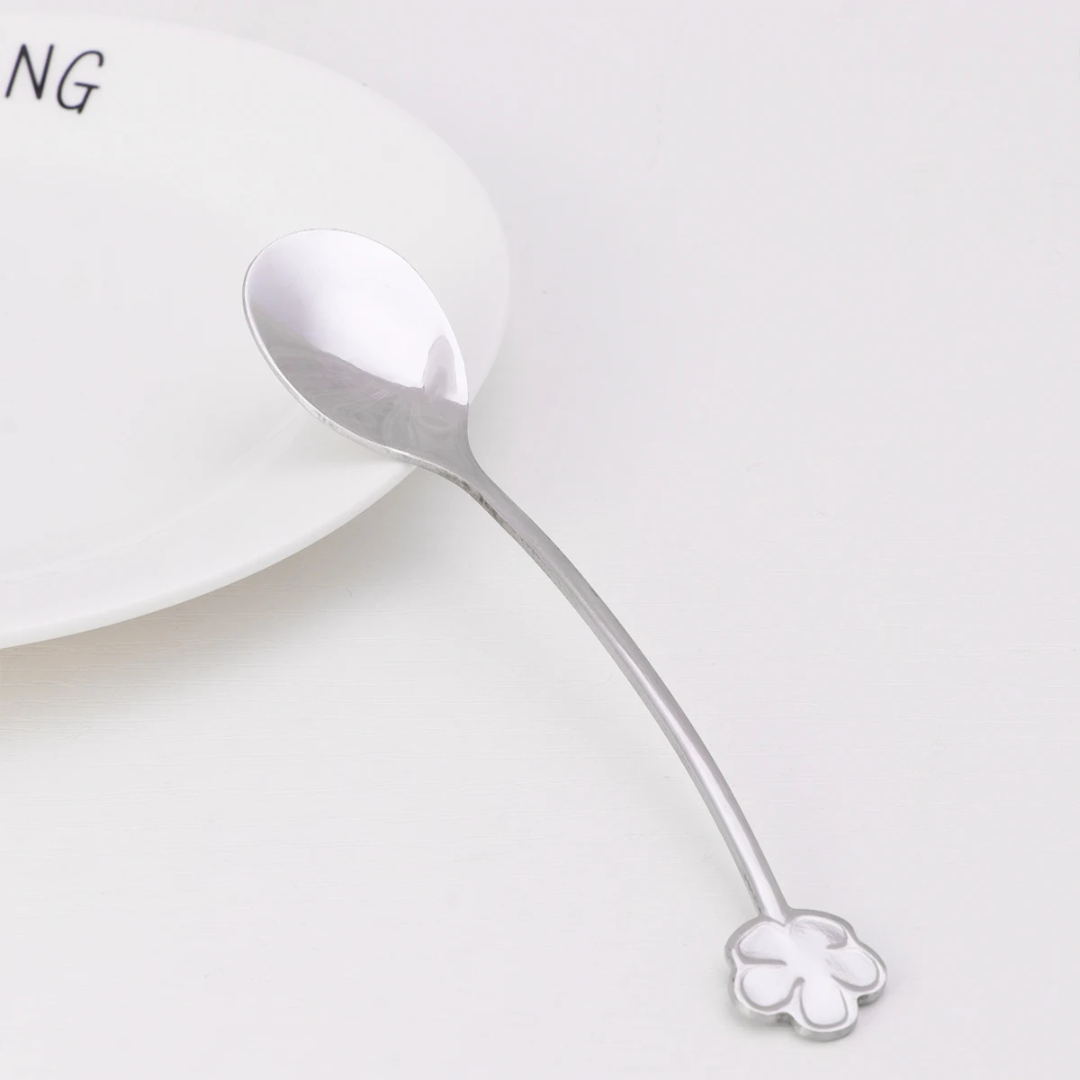 

Coffee Spoon Stainless Steel Gold Plating Anti Rust Thickened Dessert Spoon Portable Lightweight Serving Cakes Delights Kitchen