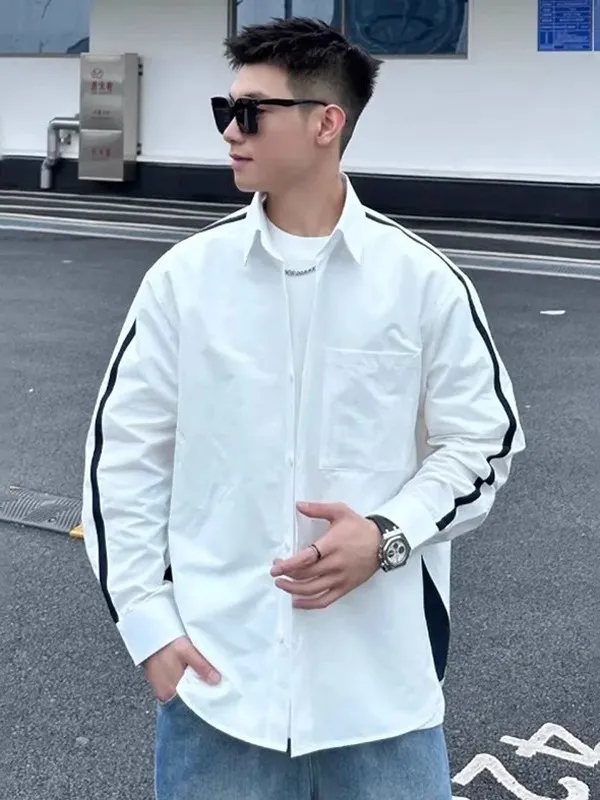 

Повседневное мужское пальто-кардиган с длинным светом, весенне-осеннее новое модное хипстерское пальто с разрезом по подолу, открытый кардиган