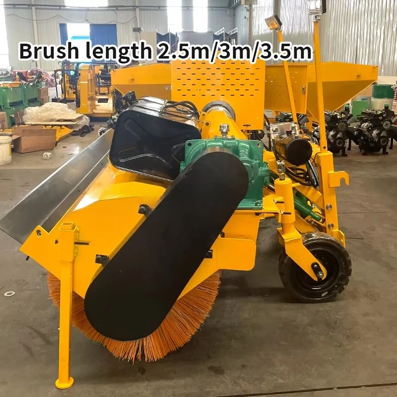 Wholesale Price Premium Wheel Loader Rotary Snow Brush With Heavy Duty Angle Frame For Highway Maintenance Job