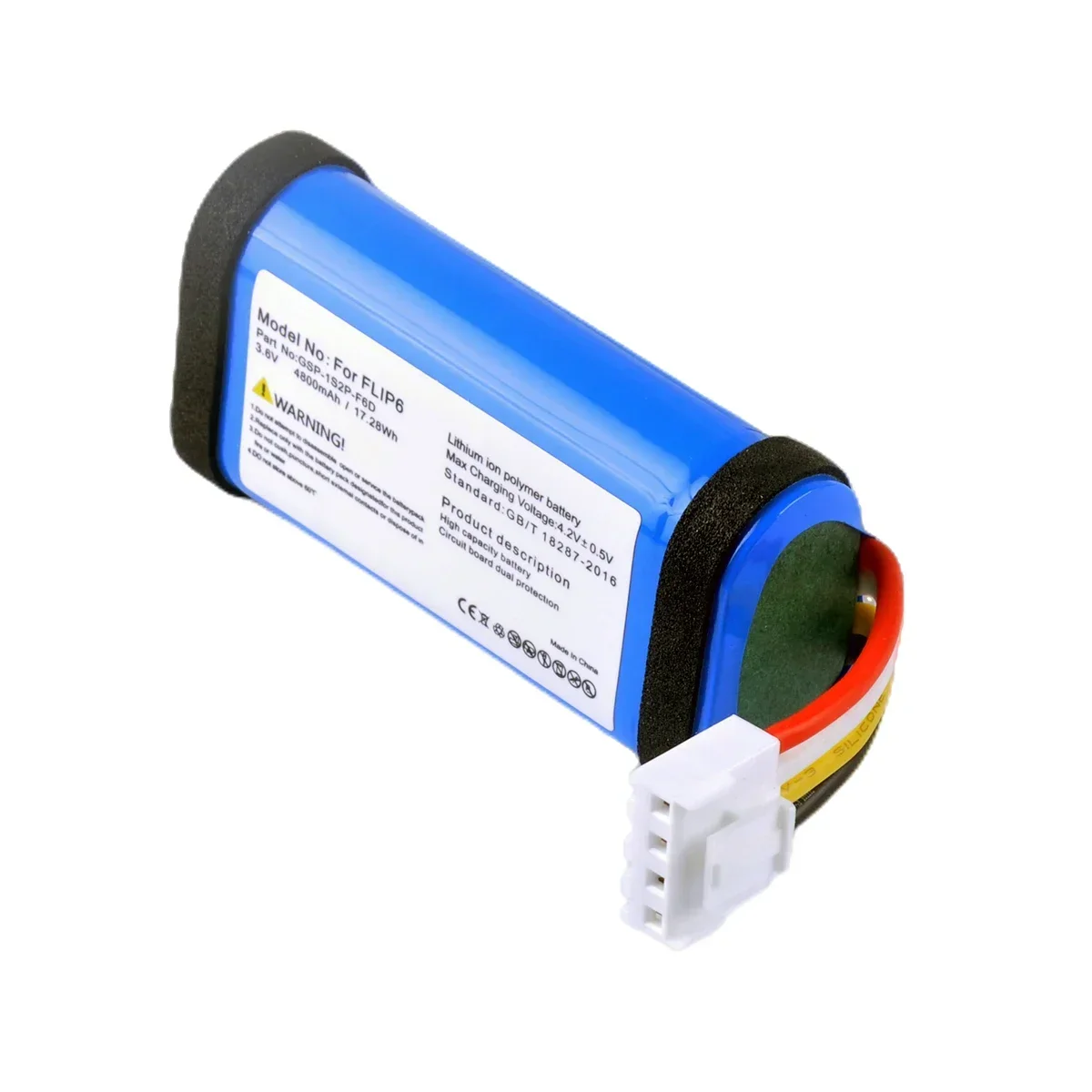 Original GSP-1S2P-F6D New Replacement 4800mAh For JBL  Flip 6/ Flip6 Speaker Replacement Battery.