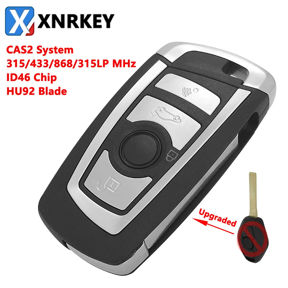 XNRKEY 4 Button CAS2 Modified Flip Remote Car Key ID46 Chip 315LP/315/433/868Mhz for BMW 3 5 7 Series E38 E39 E46 M5 X3 X5 E65