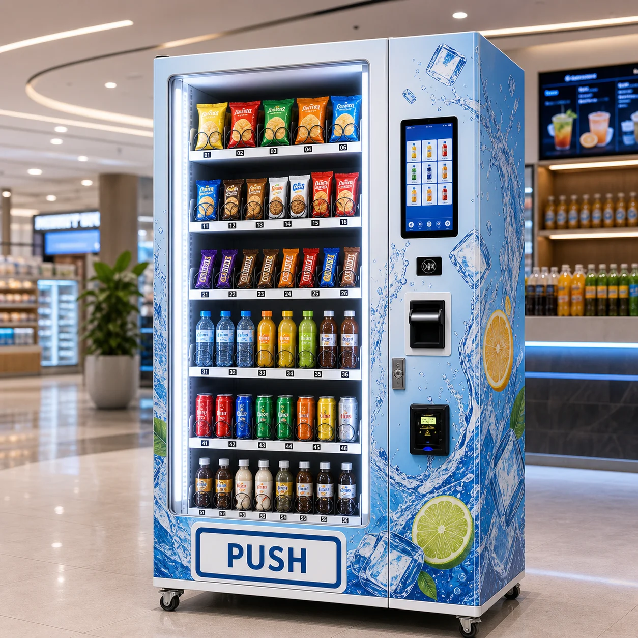 FL Snack and Beverage Vending Machine compact floor‑standing model for small shop self‑service vending unit