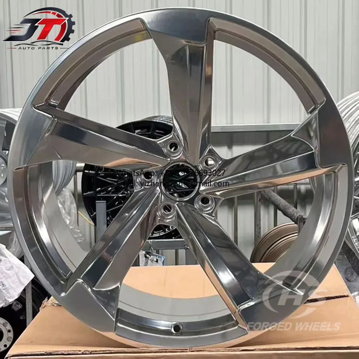Monoblock Polished Sport Car Custom Forged Wheel for  Q4 Q5 Q6L E-tron GT A6L A5L A3L A7L Q6 RS4 Avant RS5 Coupe RS6 RS7 RS8