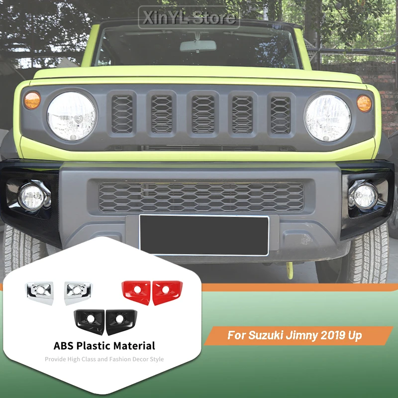 

Декоративные накладки на углы переднего бампера для Suzuki Jimny 2019 года и новее, внешний тюнинг, ABS-пластик