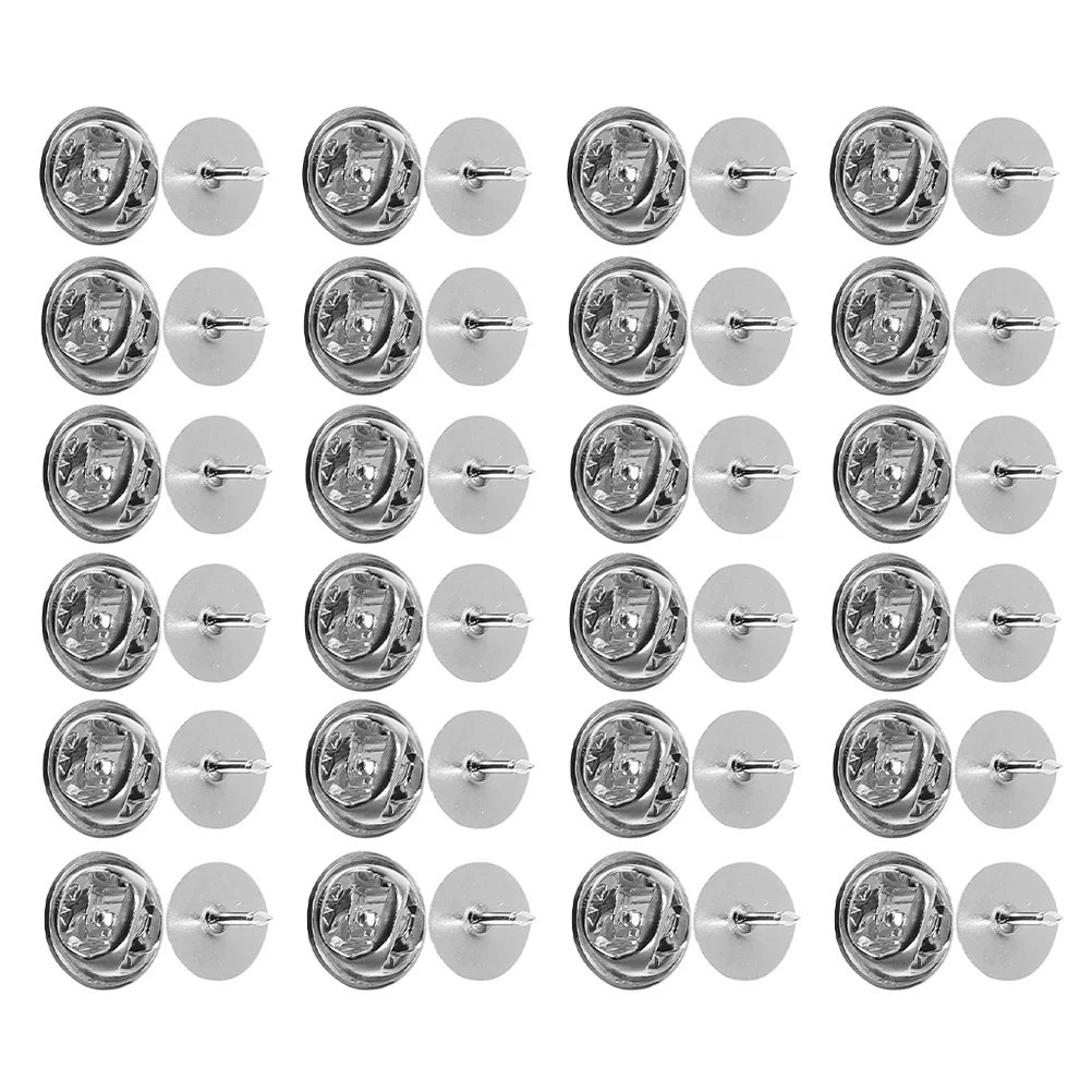 

50Sets Butterfly Hat Accessories Locking Pin Backs for Tie Tacks Brooches Badge Pins DIY Jewelry Making Craft Projects Pin